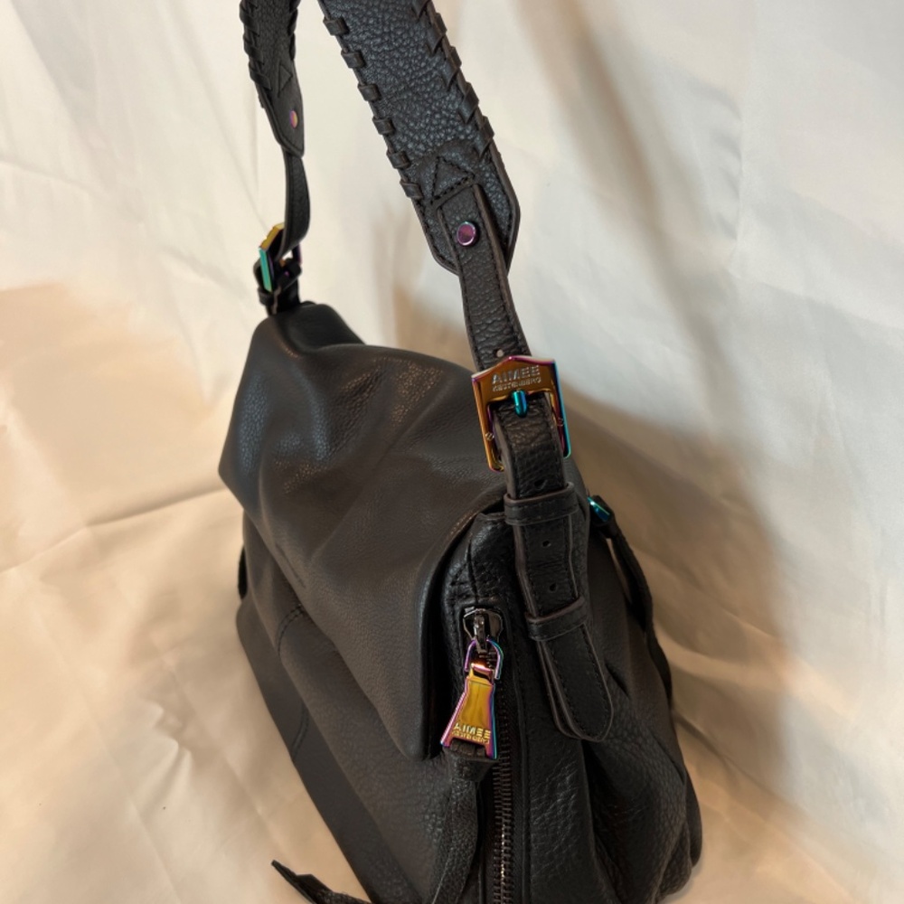 Aimee Kestenberg Bali Hobo Black with Multi-color Hardware *NWT* - Picture 3 of 12